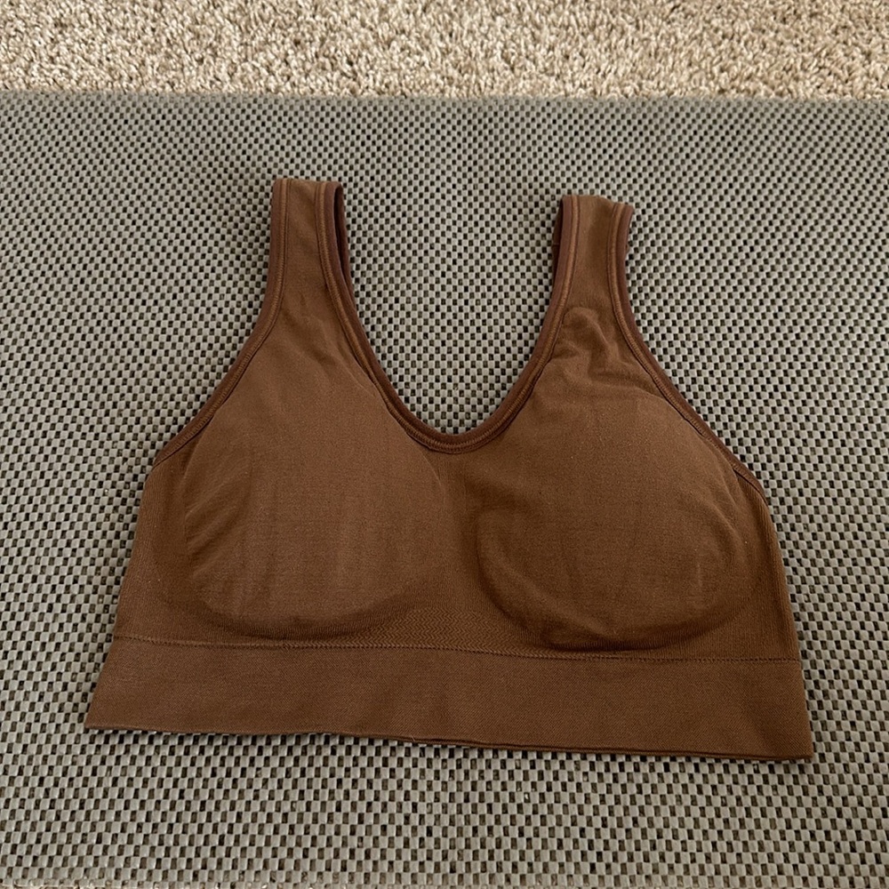 Brown Sports Bra